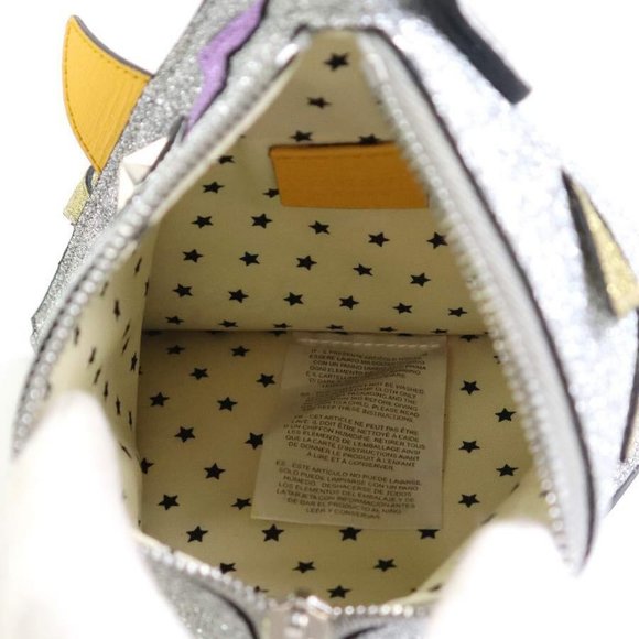 Auth GUCCI Hen Motif Handbag Silver Leather - - Picture 12 of 16